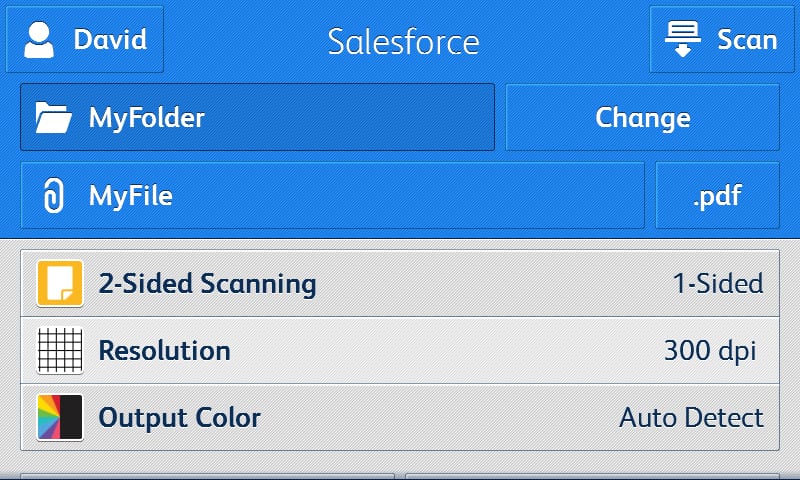 Salesforce app screenshot