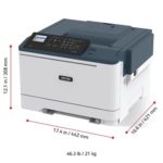 Xerox® C310 farveprinter dimensioner