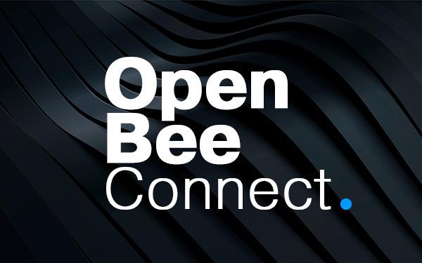 Open Bee Connect logo on black background