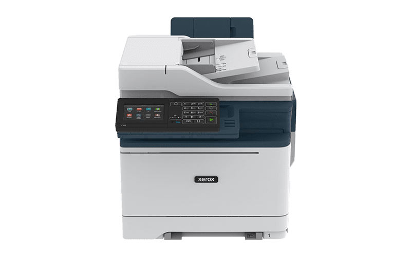 Vista frontale della stampante multifunzione a colori Xerox® C315