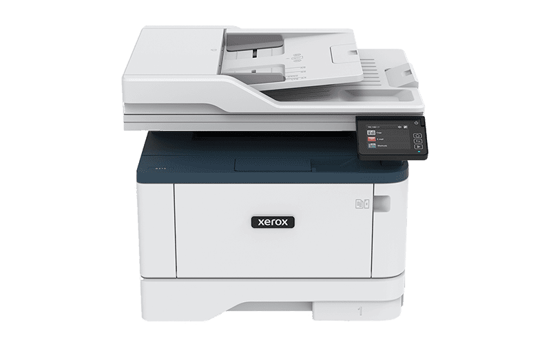 Vista frontal da impressora multifunções Xerox® B305