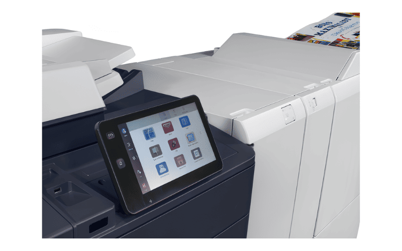 Acessórios do lado direito da impressora Xerox® PrimeLink® Série C9200