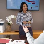 Xerox® B225 Multifunction Printer office woman Xerox® B225 Multifunction Printer office woman