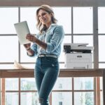 Xerox® B235 Multifunction Printer woman office Xerox® B235 Multifunction Printer woman office