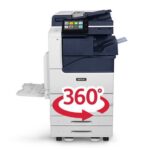 Xerox® VersaLink® B7100 Series, monochrome printer with 360° view Xerox® VersaLink® B7100 Series, monochrome printer in virtual demonstration and 360° view